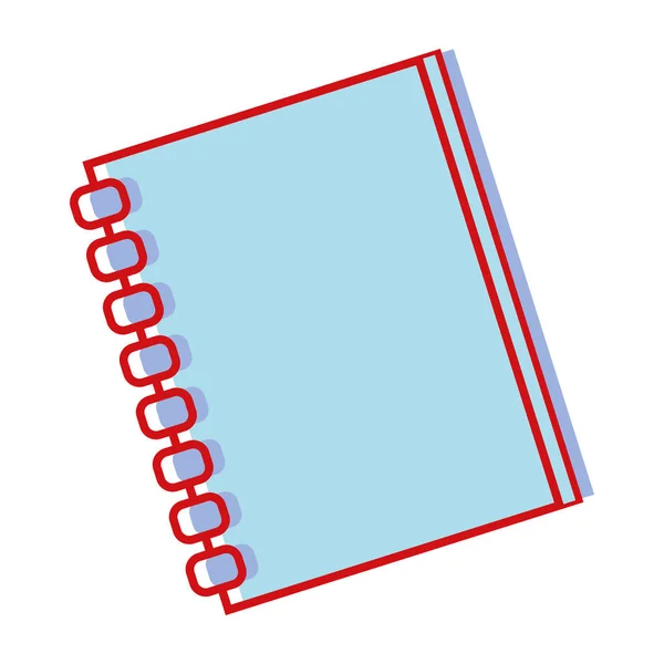 Cuaderno Papeles Diseño Objetos Para Escribir Ilustración Vectorial — Archivo Imágenes Vectoriales