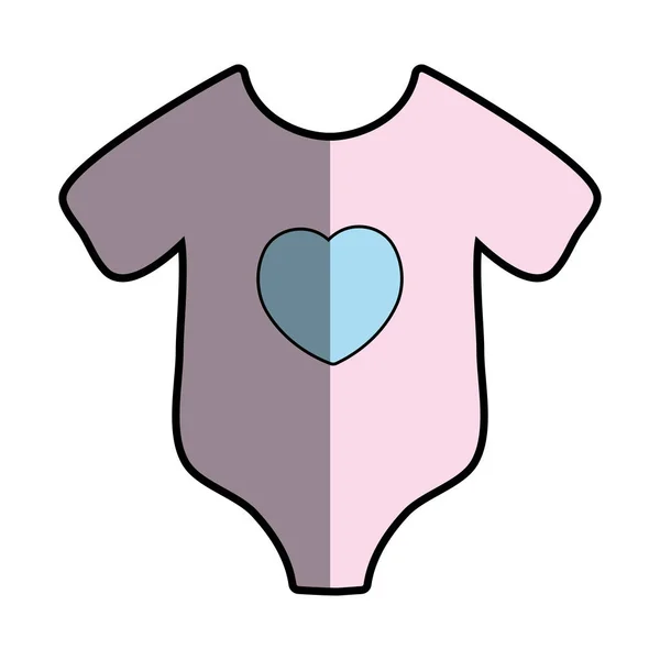 Kleren Van Baby Die Het Lichaam Gebruikt Vector Illustratie — Stockvector