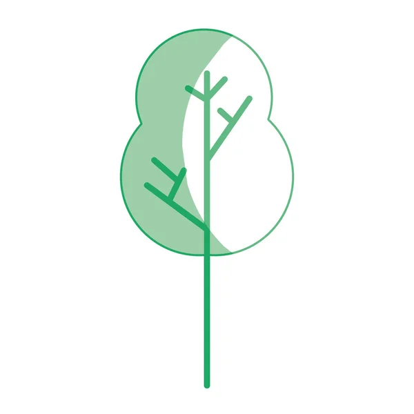 剪影自然树与分支到生态学关心向量例证 — 图库矢量图片