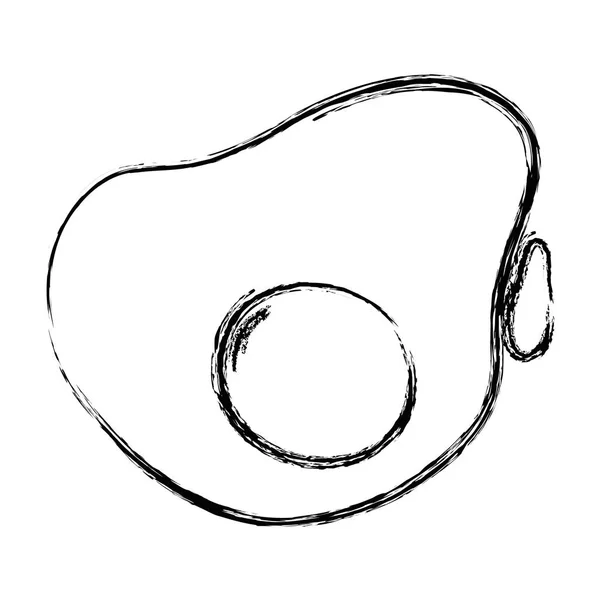 Figura Delizioso Uovo Fritto Preparare Illustrazione Vettore Cibo — Vettoriale Stock