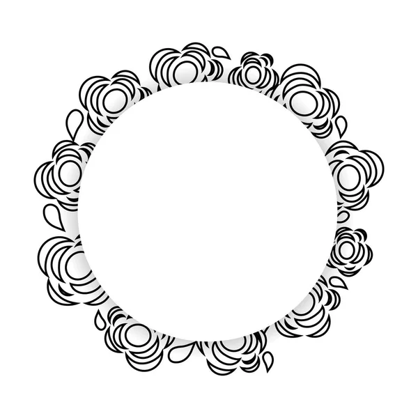 Symbol Kwiaty Ozdoba Sztuka Projektowania Ilustracja Wektorowa — Wektor stockowy
