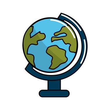 Dünya gezegeni Resepsiyon aracı dekorasyon, vektör çizim