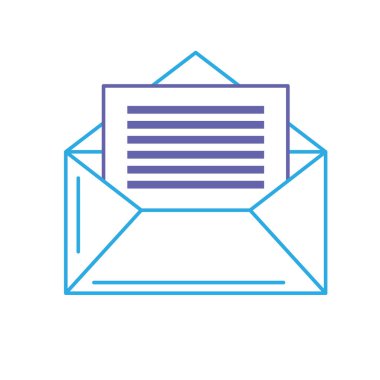 hat iletişim insanlar vektör çizim ile e-postaya