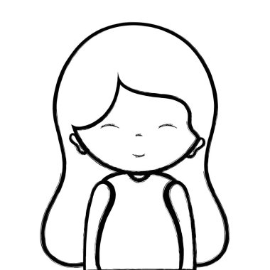 satır güzellik kadın saç modeli tasarım vektör çizim ile