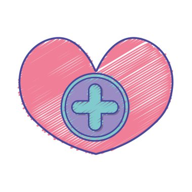 İnsanlar vektör çizim yardımcı olmak için Tıp sembolü