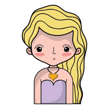 güzellik kadın saç modeli desiand ve bluz vetor çizim ile