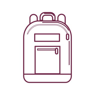 siluet sırt çantası aracı illüstrasyon vektör şey ve çalışma için