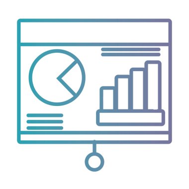 satır iş sunumu için şirket stratejisi vektör çizim