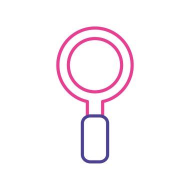 siluet Büyüteç aracı arama arama vektör çizim için