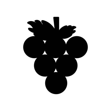 kontur lezzetli üzüm meyve kutsal kişilerin resmi, vektör çizim tasarım