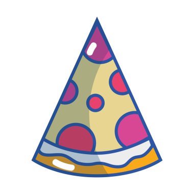 lezzetli dilim pizza yemek vektör çizim