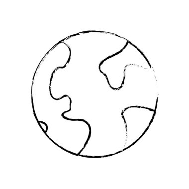 küresel dünya gezegen ve Coğrafya kıta illüstrasyon vektör şekil