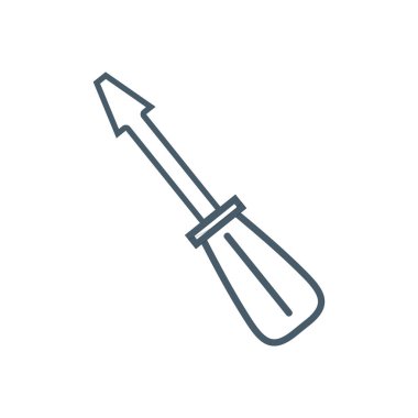 satır tornavida donanımları, endüstriyel hizmet onarım vektör çizim