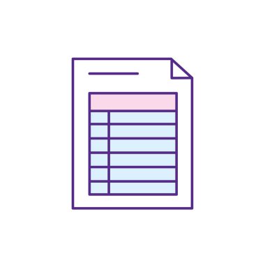 iş bilgi belge kağıt veri illüstrasyon vektör