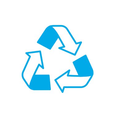 geri dönüşüm için güzel çevre sembol siluet azaltmak ve vektör çizim yeniden