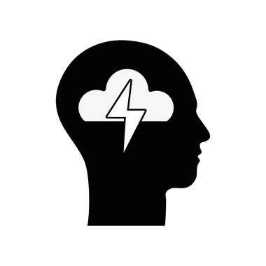 kontur siluet Merkez bulut ve ray içinde vektör çizim