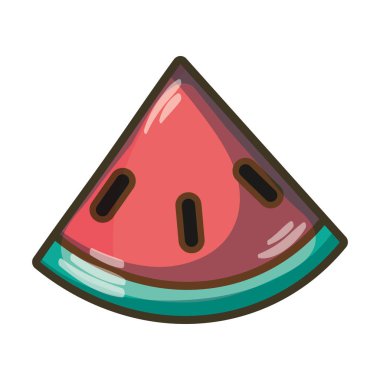 protein beslenme vektör çizim ile lezzetli karpuz meyve
