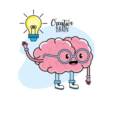 Kawaii ruh sağlığı için yaratıcı süreç tasarlamak vektör