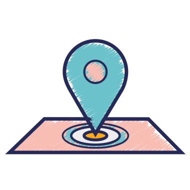 sembol için Dağıtım Hizmetleri, vektör çizim Haritası