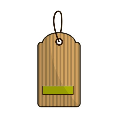 kahverengi dekorasyon etiket tasarım süsleme, vektör çizim