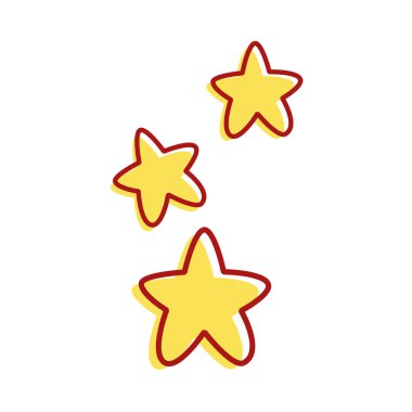 cuite ışık yıldız görüntü, vektör çizim tasarım