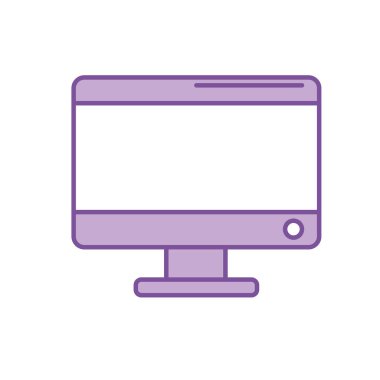 siluet elektronik bilgisayar teknolojisi ile veritabanı bilgi vektör illustraton