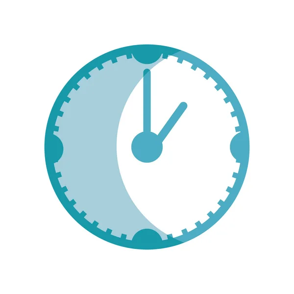 Silhouette Clock Know Time Day Vector Illustrations — Stock Vector