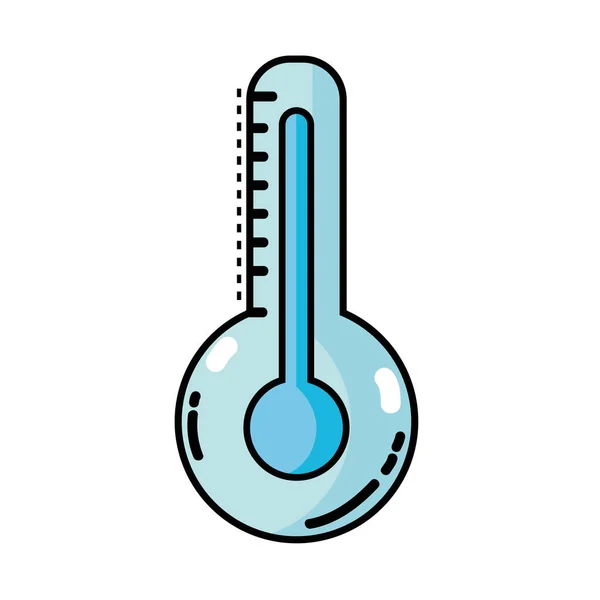 Thermometer Messung Der Temperatur Und Indikator Heißer Instrumentenvektorabbildung — Stockvektor