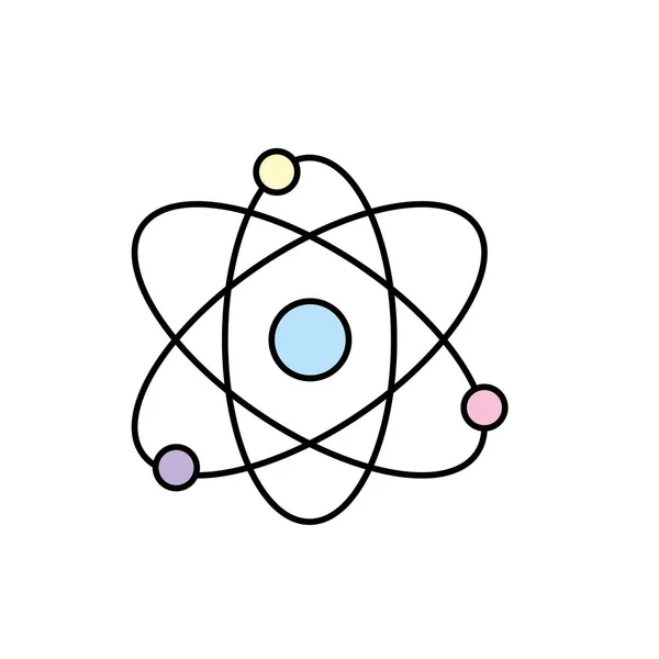 Векторная Иллюстрация Физики Орбиты Химии — стоковый вектор