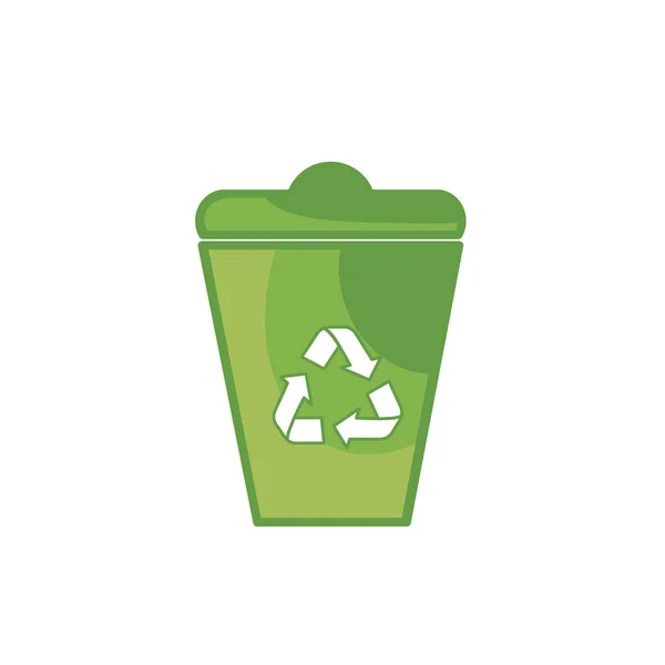 Peut Recycler Illustration Vectorielle Soins Environnement — Image vectorielle