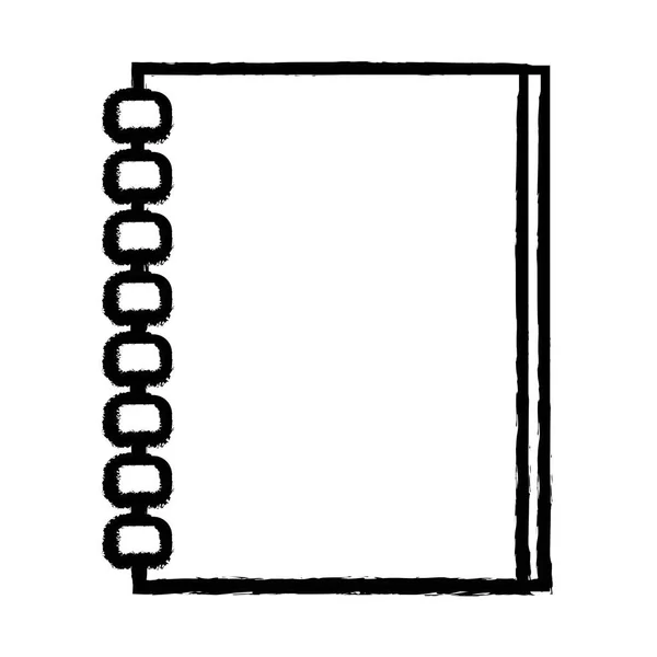 图笔记本纸对象设计写向量插图 — 图库矢量图片
