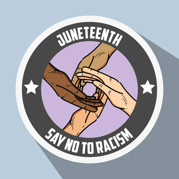 Eller yok ırkçılık masaj ile birlikte amblemi