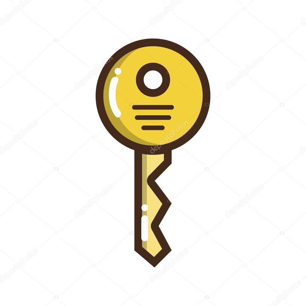 security key icon to web protection vector illustration