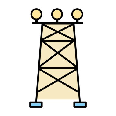 havlu enerji teknoloji ve endüstriyel elektrik vektör çizim