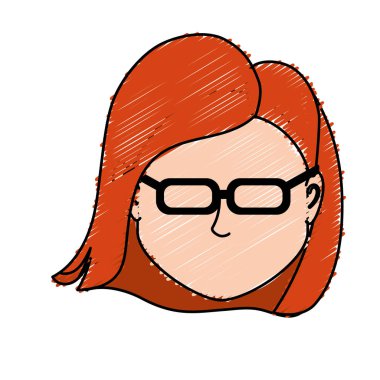 Varsayılan avatar kadın sosyal Kullanıcı vektör çizim için