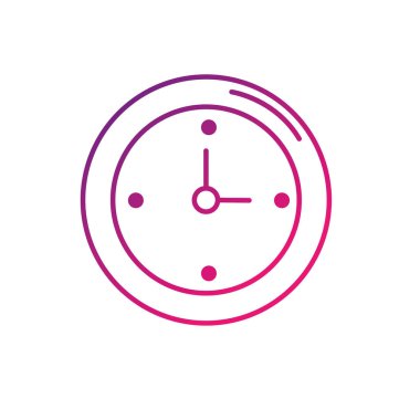 çizgili duvar saati Tema zaman vektör çizim bilmek