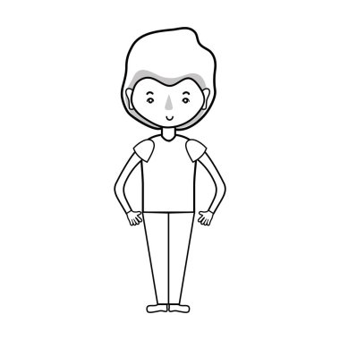 satır şirin adam saç modeli tasarım vektör çizim ile