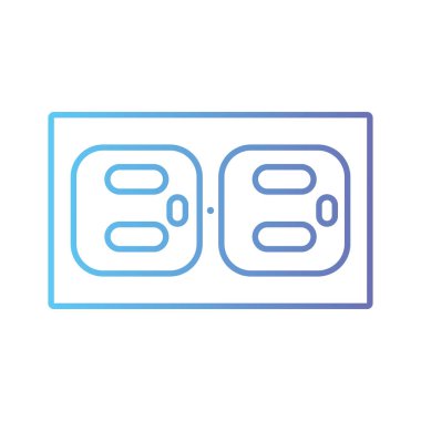 satır elektrik fişi güç teknoloji vektör çizim bağlanmak