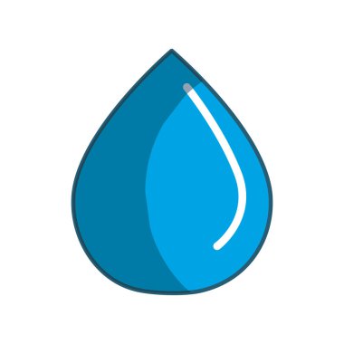 mavi çizgili damla su kutsal kişilerin resmi, vektör çizim