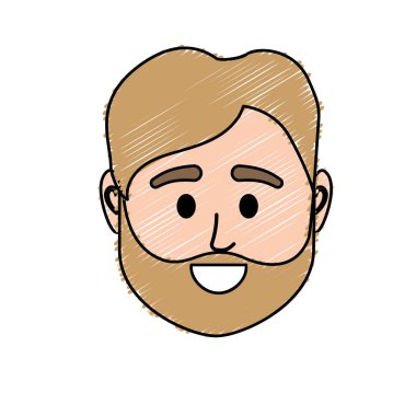 Avatar adam başına sosyal Kullanıcı vektör çizim