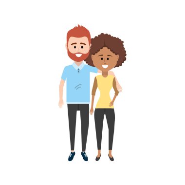 Çift clouthes tasarım vektör çizim simgesi ile birlikte