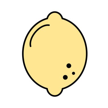 lezzetli limon meyve vitamin ve protein vektör çizim ile