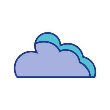 güzel bulut doğal hava tasarlamak vektör