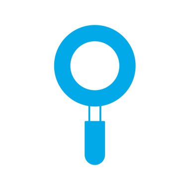 siluet magniifying cam nesne ve okul araç vektör çizim