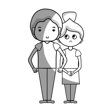 saç tasarım vektör çizim ile birlikte güzellik çift hat