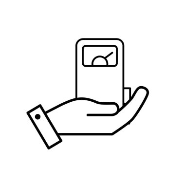 satırı el ile gaz makine çevre bakım vektör çizim için