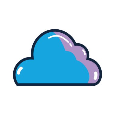 güzel bulut gökyüzü tasarlamak vektör şehrinde hava durumu