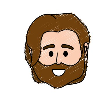 Avatar adam başına sosyal Kullanıcı vektör çizim