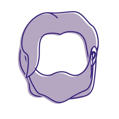 Varsayılan avatar adam sosyal Kullanıcı vektör çizim için