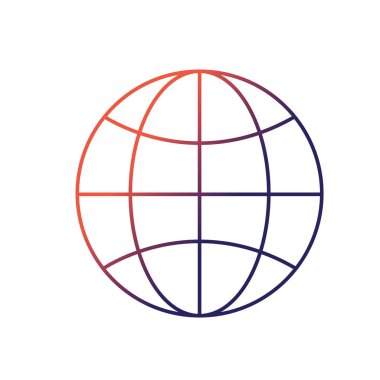 satır küresel dünya gezegen ağa bağlanmak vektör çizim